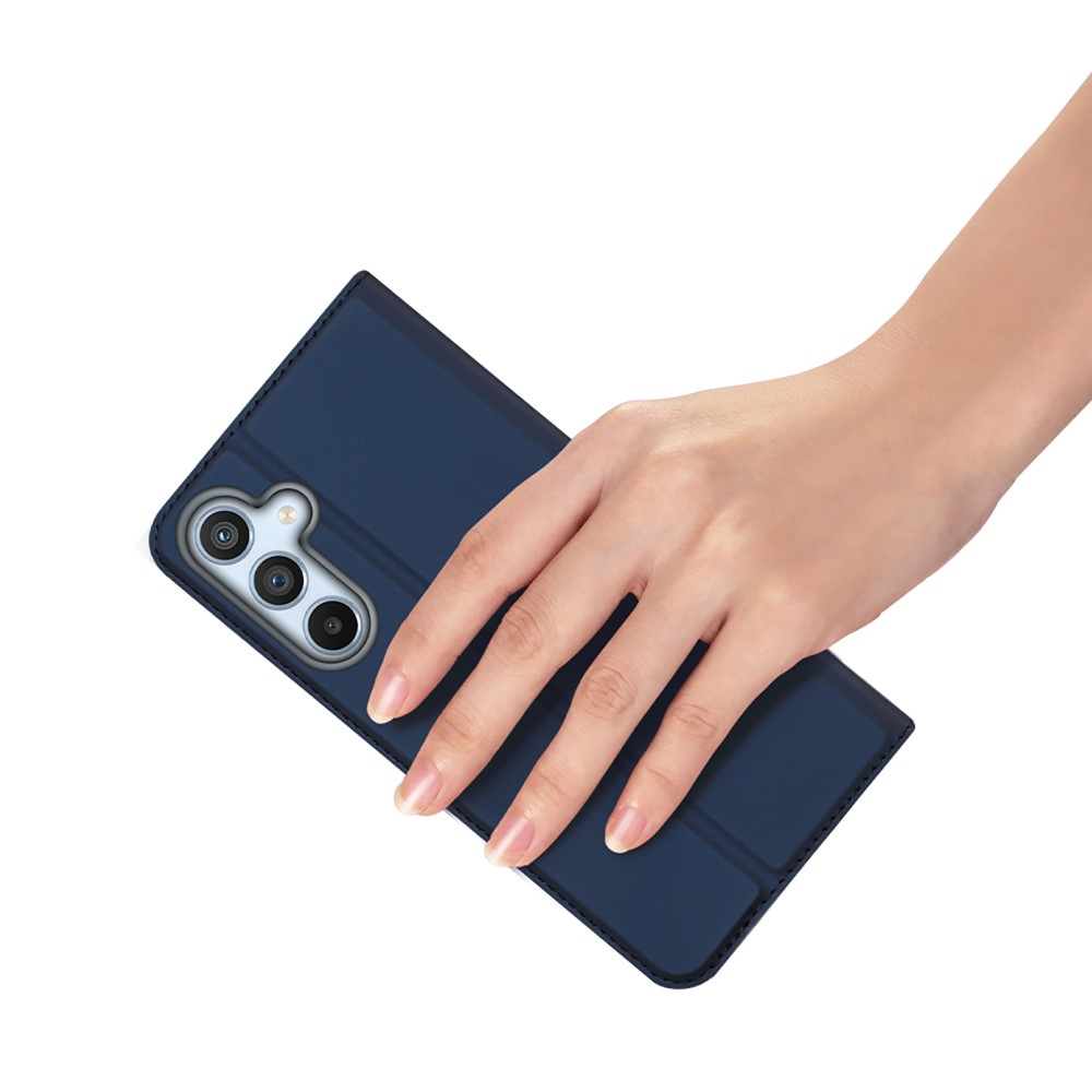 Samsung Galaxy A54 5G Flip Wallet Cover Leder Tasche - Dunkelblau