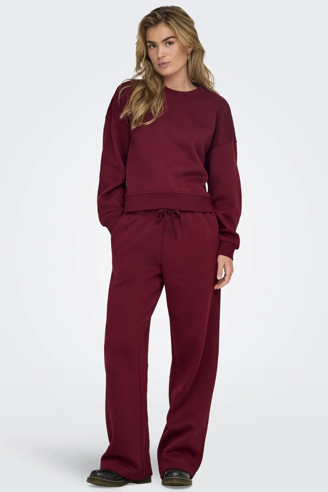 Only Onlbest L/S Crew Neck Swt 4748478 cabernet
