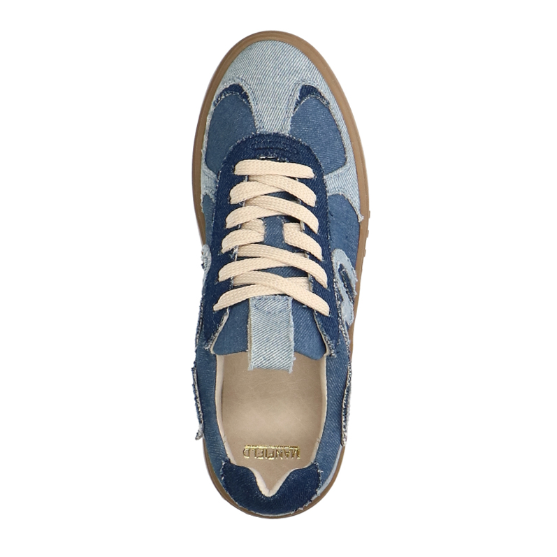 Blauwe denim sneakers