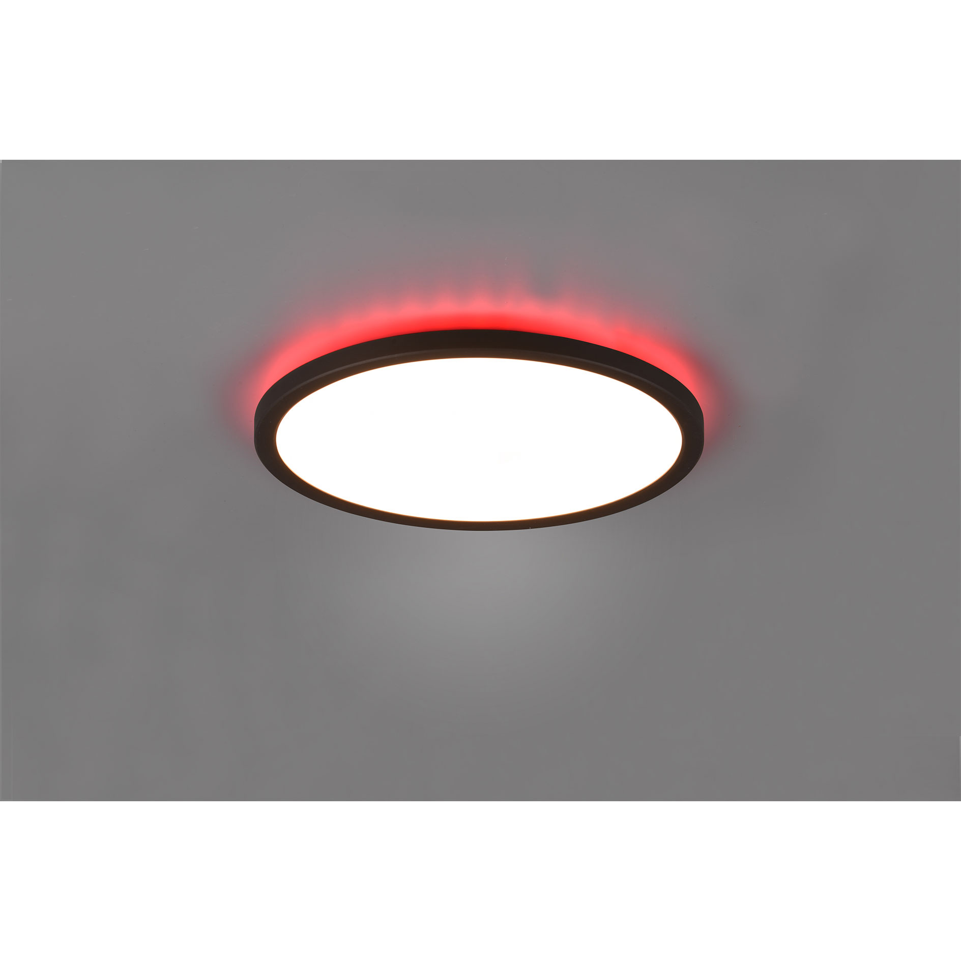 LED-RGB-Deckenleuchte - schwarz - dimmbar - mit Fernbedienung