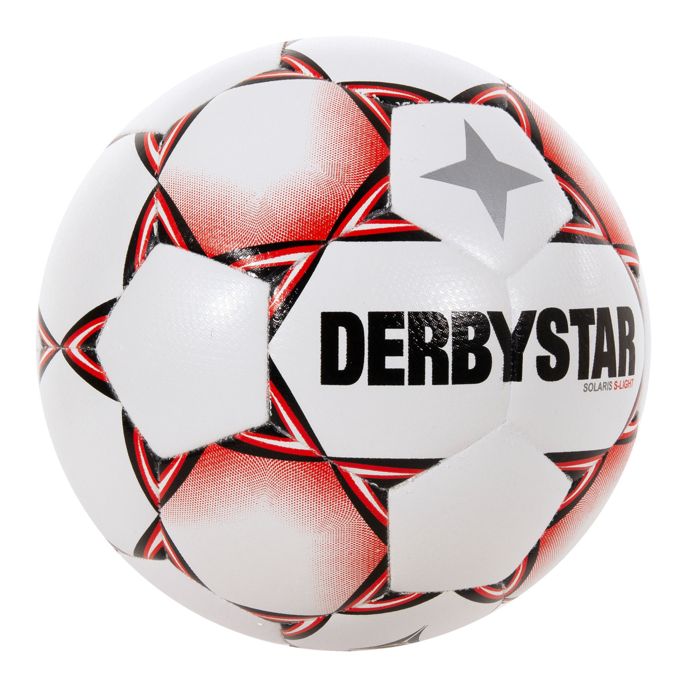 Derbystar Solaris Super Light Voetbal Maat 5 Wit Rood Zwart