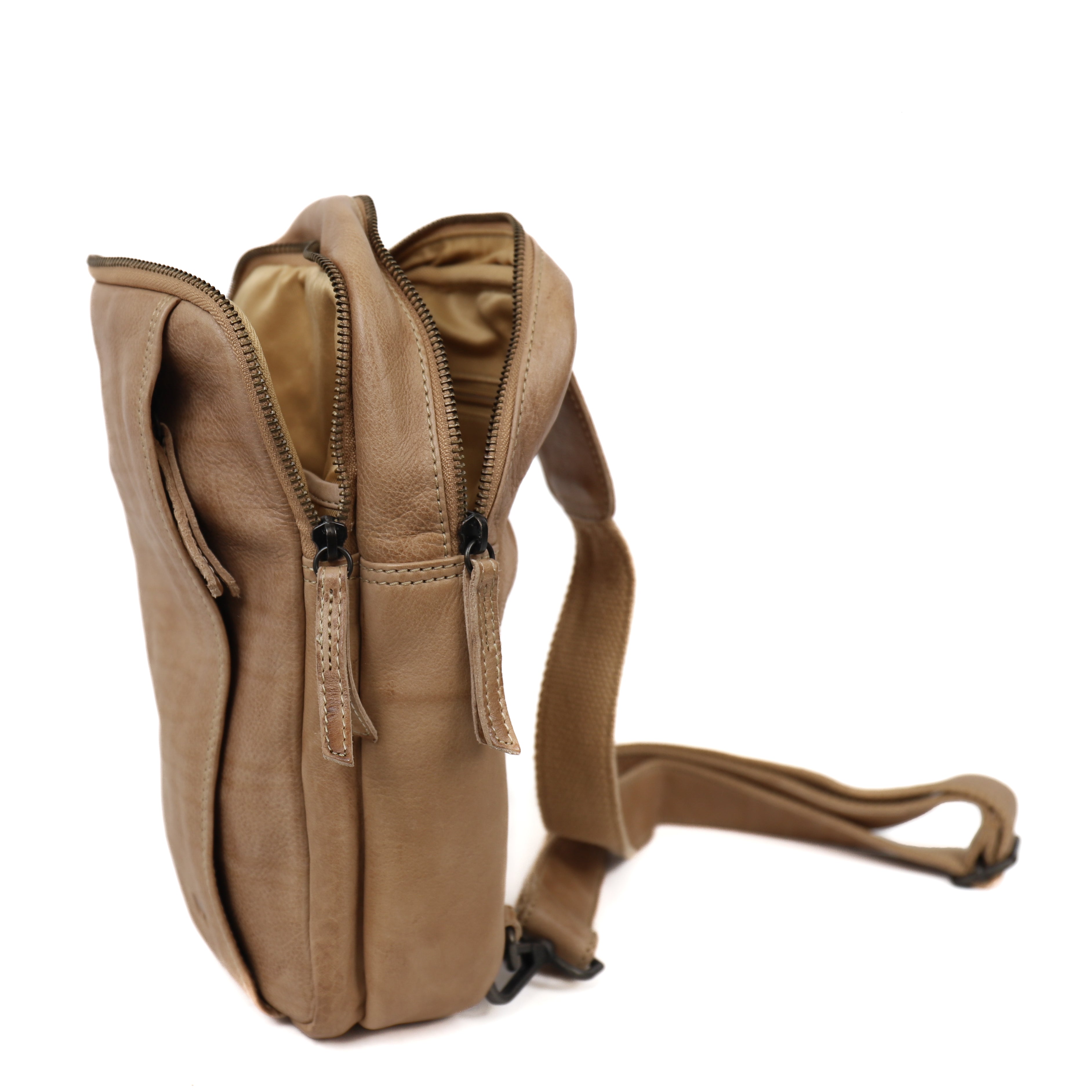 Crossbody tas 'Stefan' beige Beige