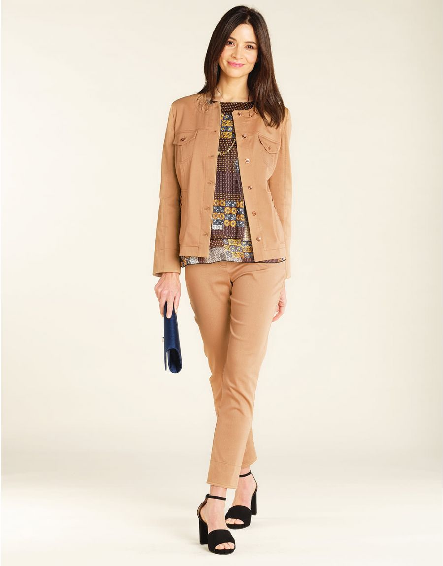 Pantalon en coton beige