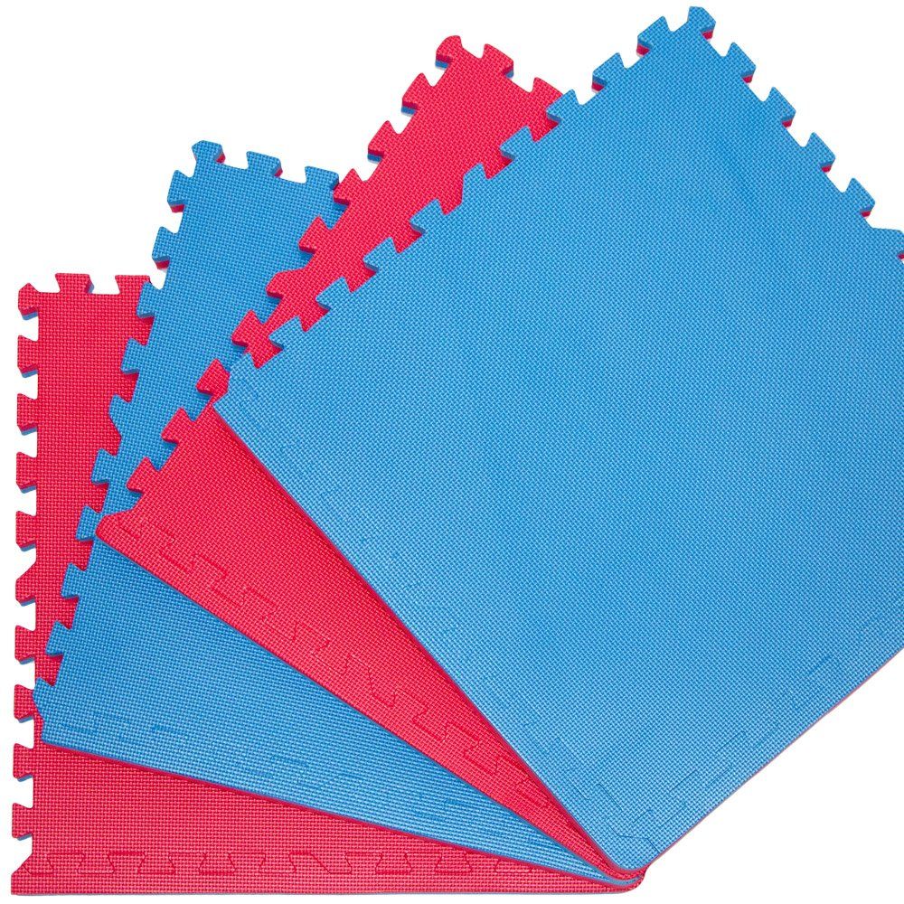 eyepower Profi-Kampfsportmatten mit Rand, 63x63x2 cm 4er Set