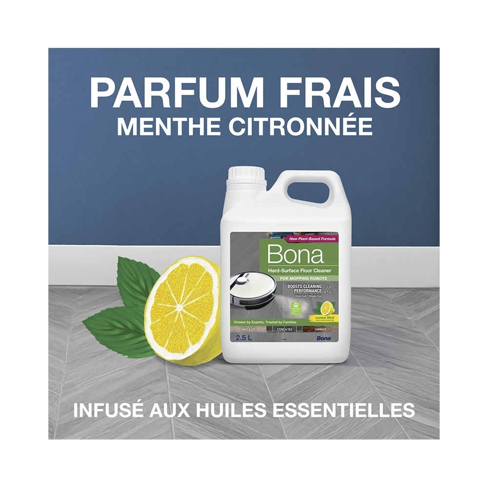 Bona Roboter Reinigungskonzentrat für Hartböden 2.5 L Zitronen-Minze Duft