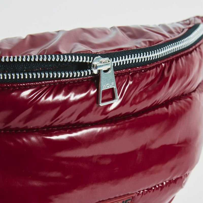 Banane Waist en matériaux recyclé 32 cm Burgundy Glossy