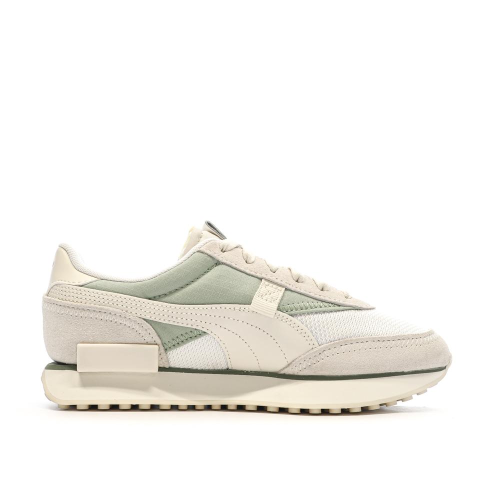 Puma Baskets Écru/Verte Femme Puma Future Rider