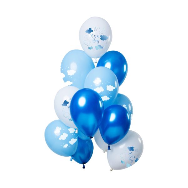 Ootje Kadootje Clouds Ballon Blauw 12 Stuks