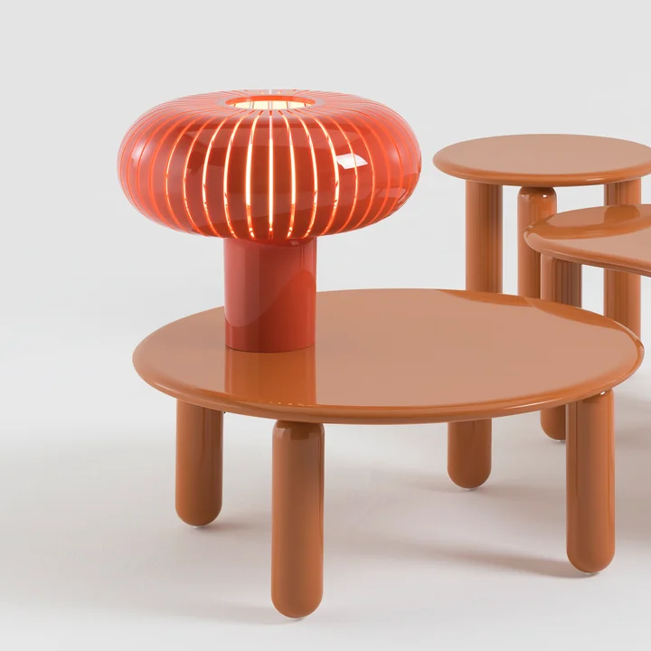 Kartell - Teresa Tischleuchte, burgunderrot