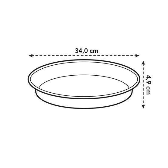 Soucoupe pour Pot Green Basics, coloris living noir Ø 33,6 cm