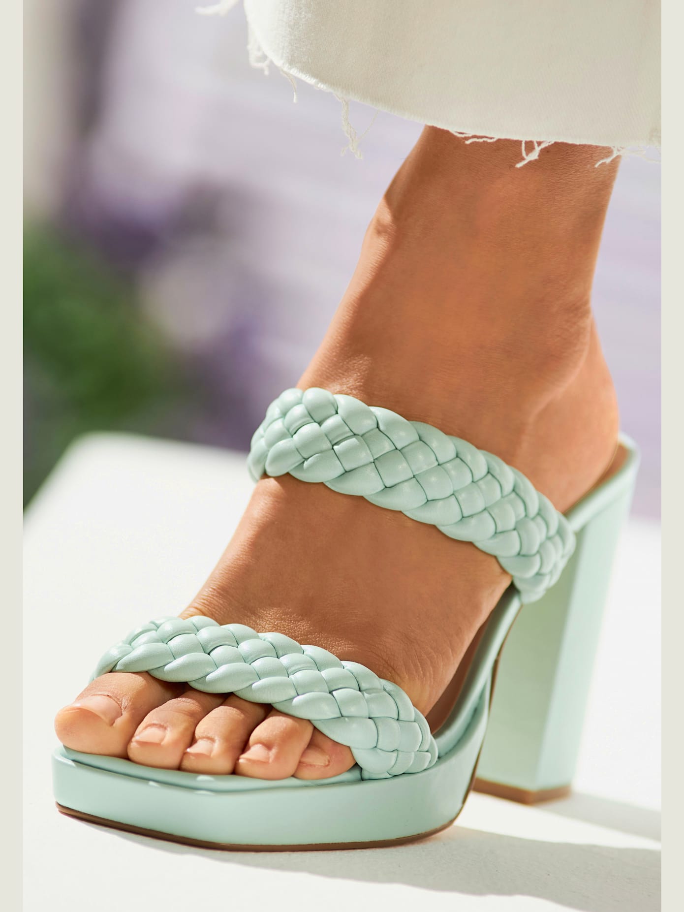 Mules décontractées avec talon bottier confortable