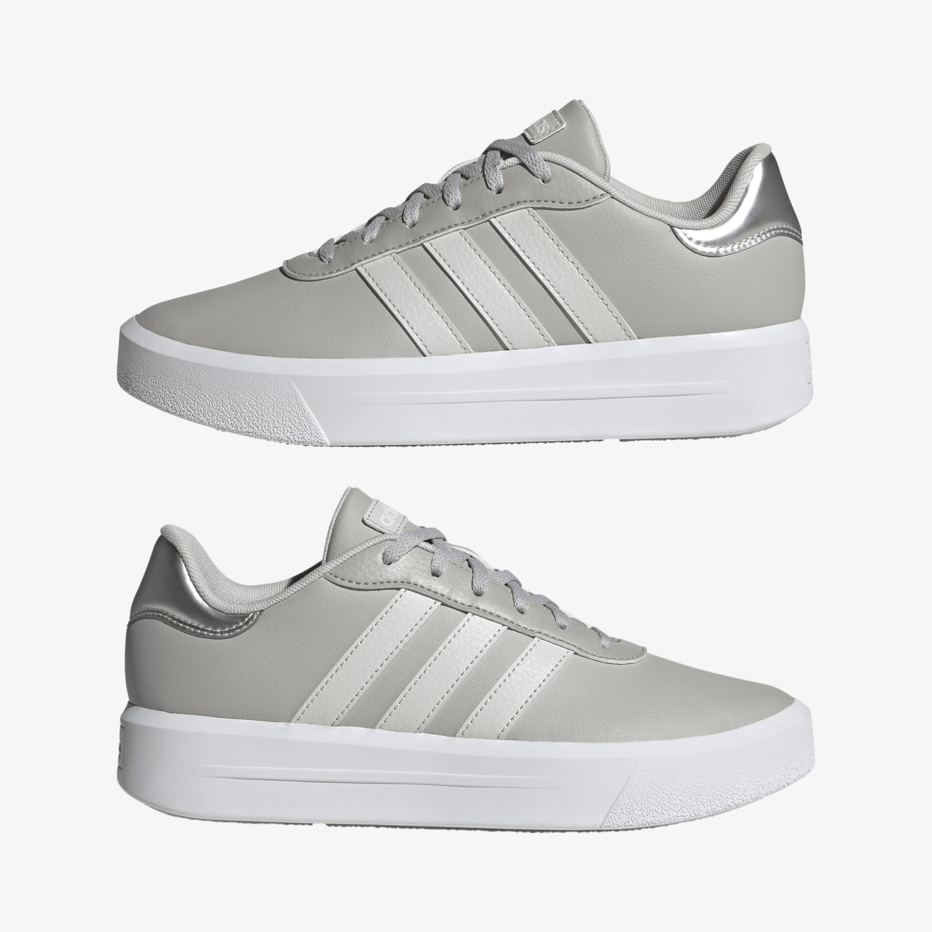 adidas Court Platform Plateau Sneaker grau
