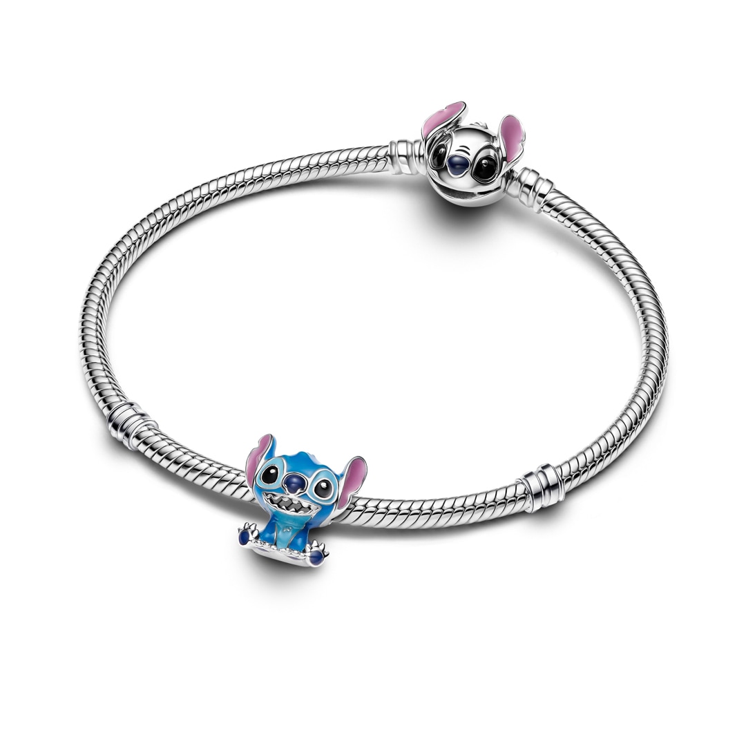 Pandora Moments x Disney Stitch Charm 925 Silber