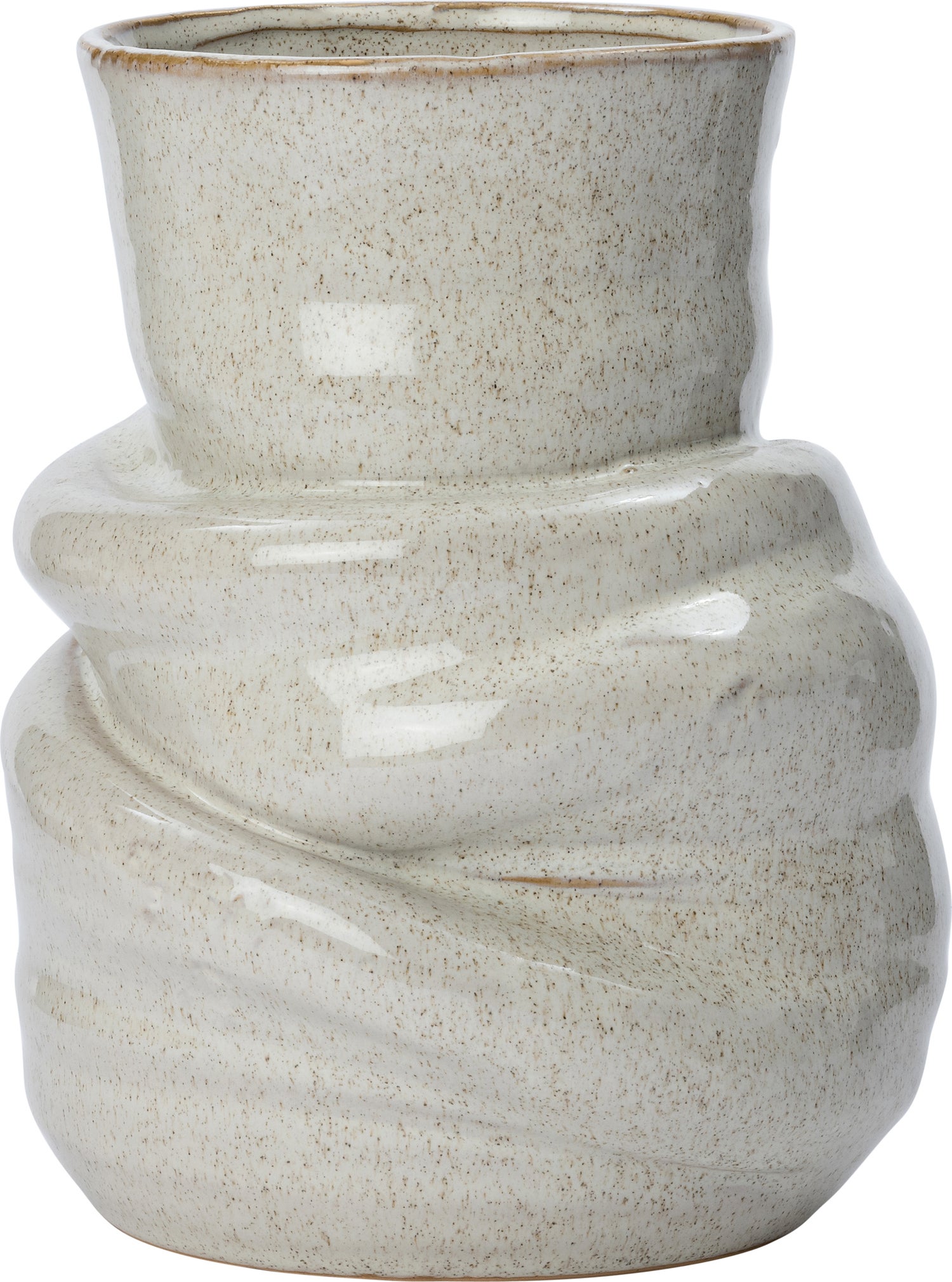 Intratuin vaas Zain wit D 17 H 22,5 cm