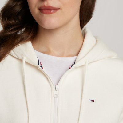 Sweatshirt zippé à capuche femme Navy TOMMY HILFIGER