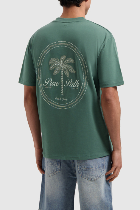 Pure Path groene heren t-shirt