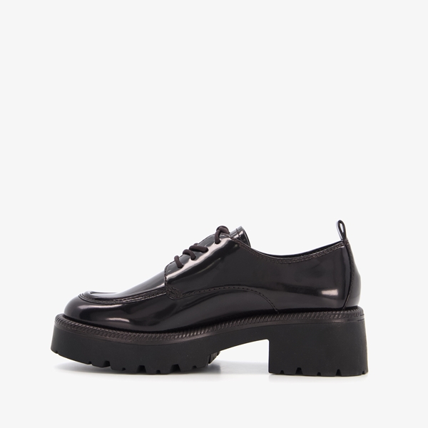 Tamaris lak dames veterschoenen zwart