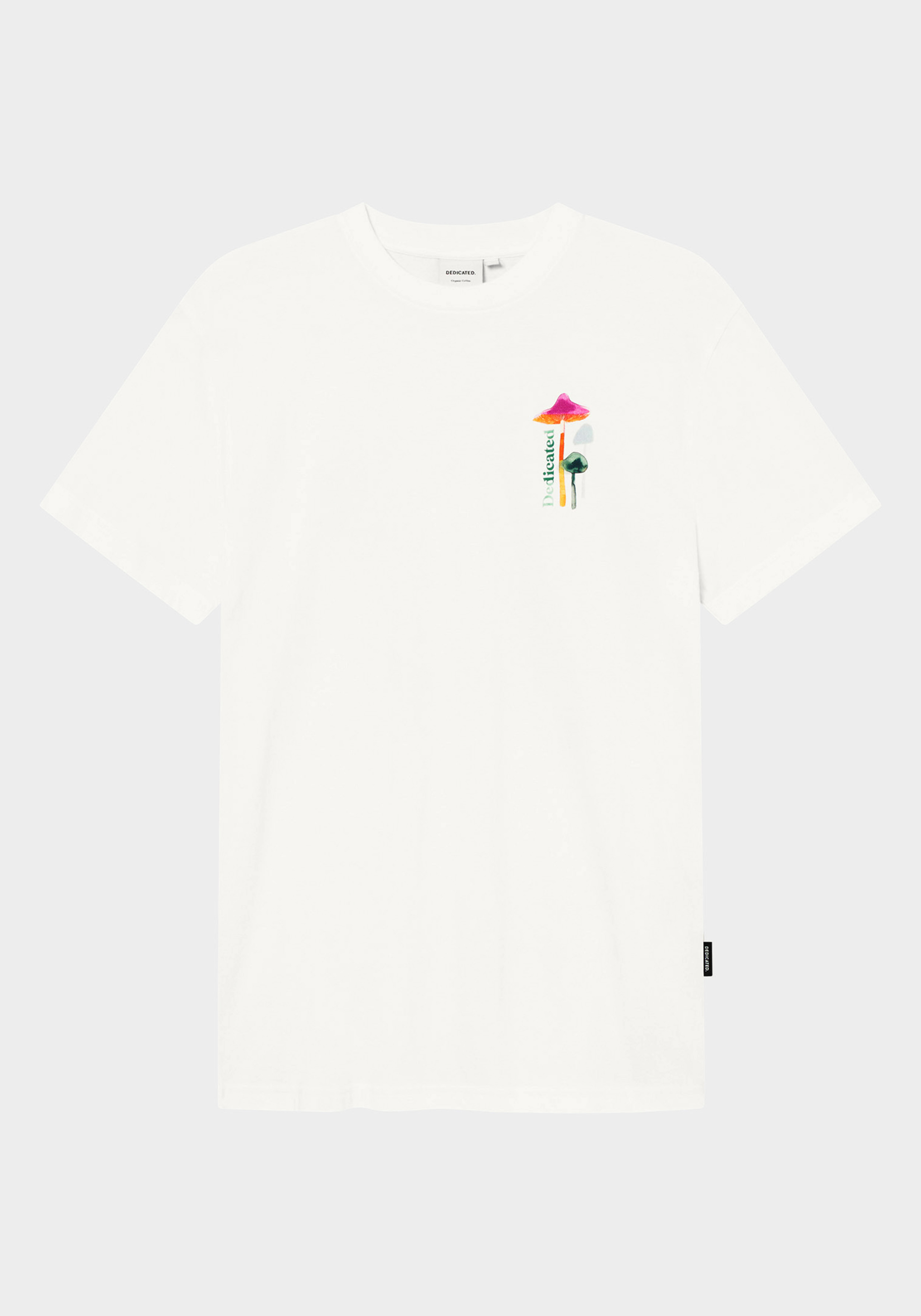 Dedicated T-Shirt Stockholm Color Mushrooms Off White Whisper