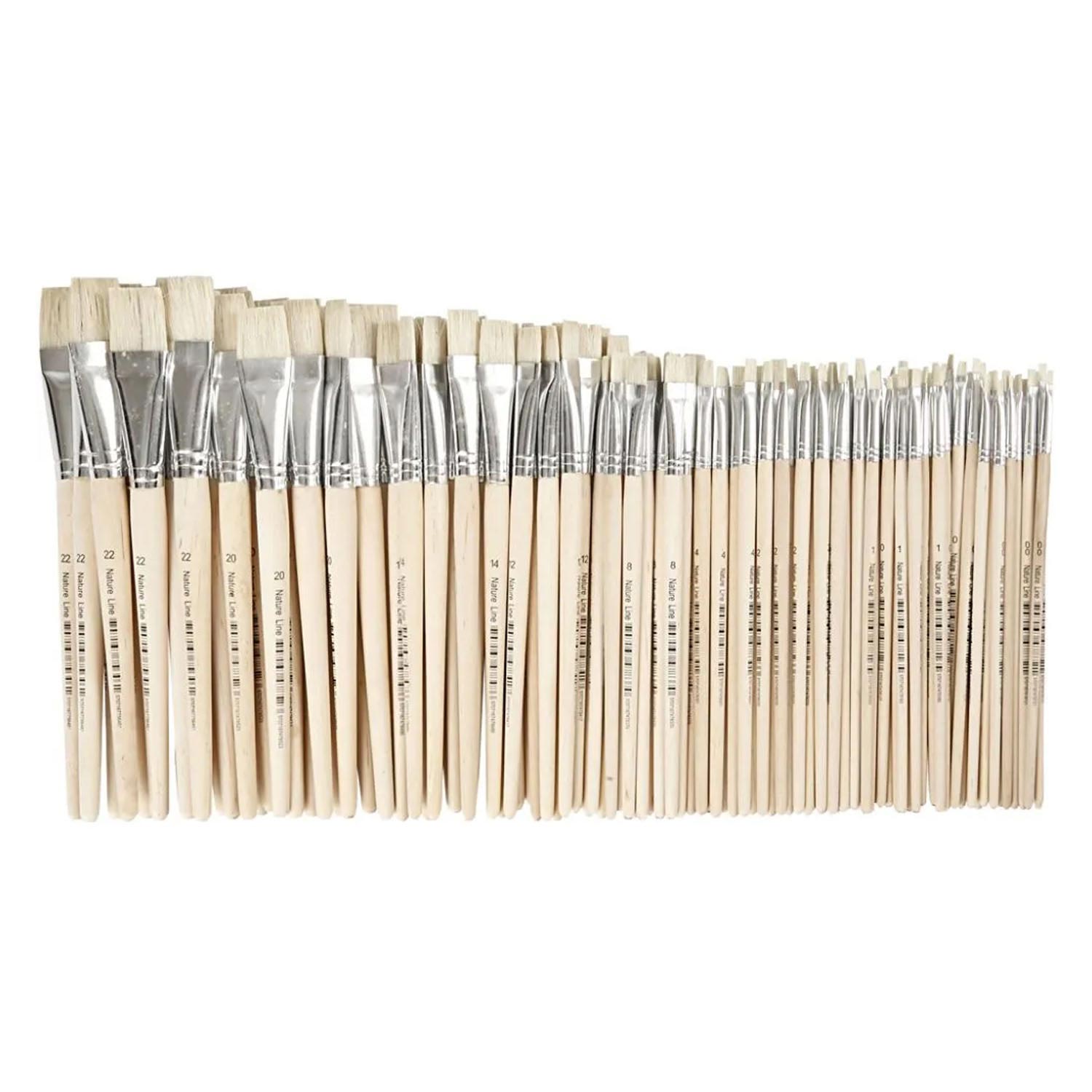 Houten Kwasten,Nr. 00-22, Korte Steel, 120st.