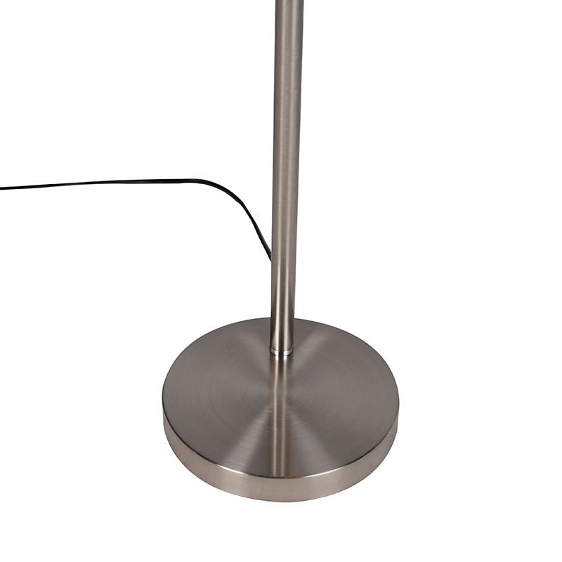 Moderne vloerlamp staal incl. LED - Berdien