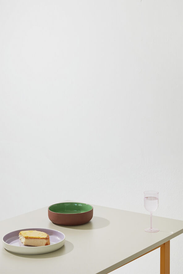 Studio About CLAYWARE, SERVING DISH, LARGE, LOW, CLAY IVORY, GLAZE LIGHT 182