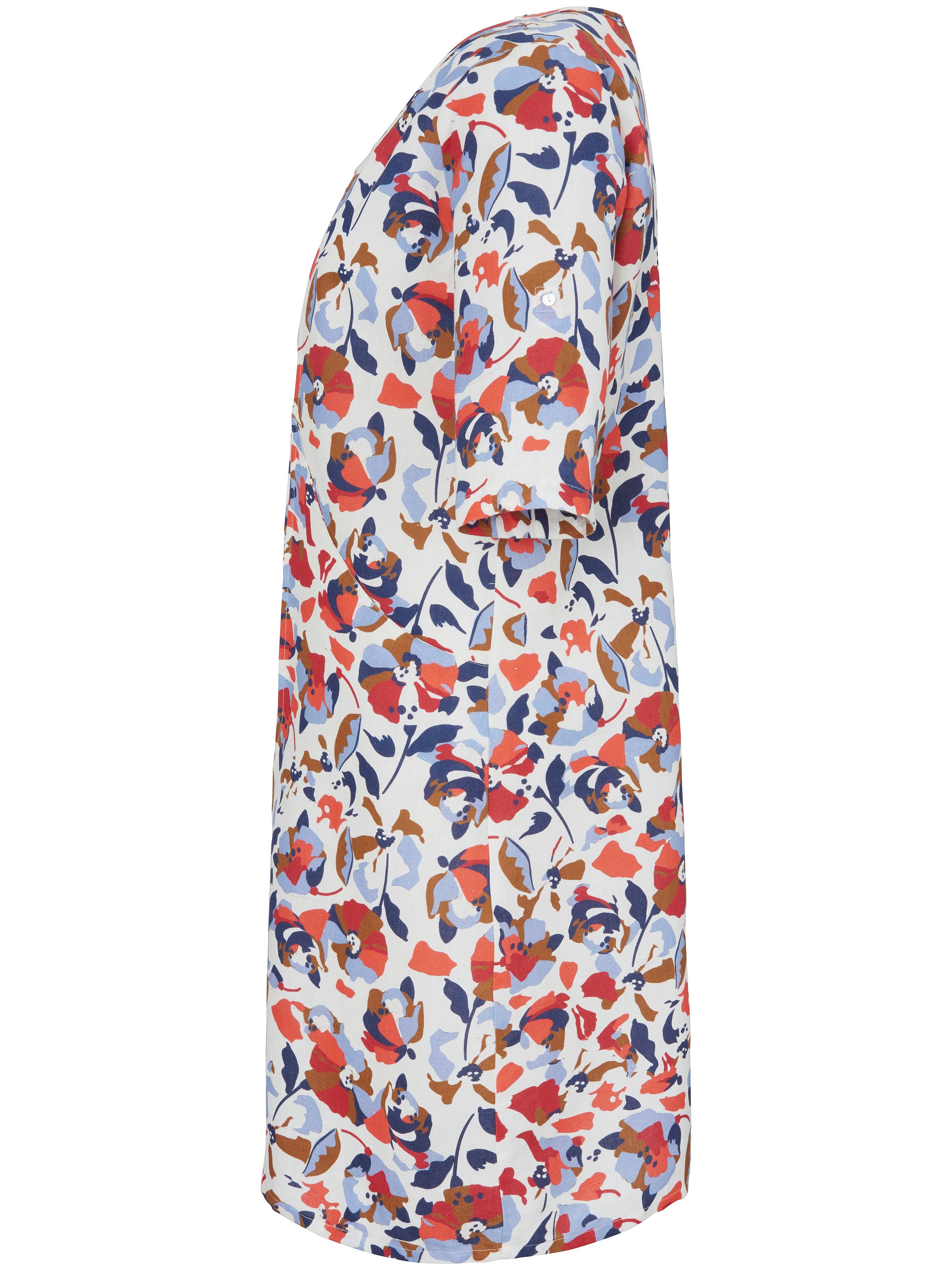 Kleid mit 3/4-Arm und Rundhals-Ausschnitt