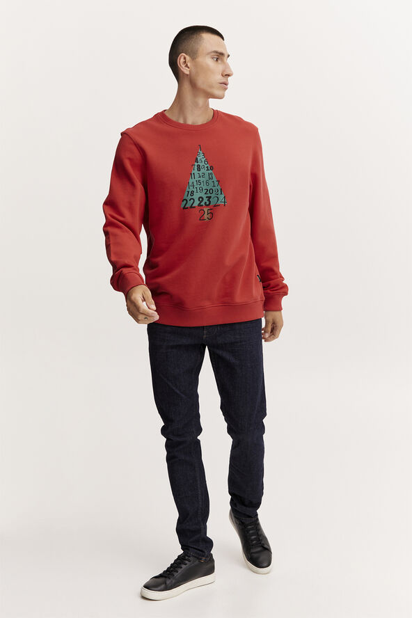 Blend Sweatshirt christmas Mars red