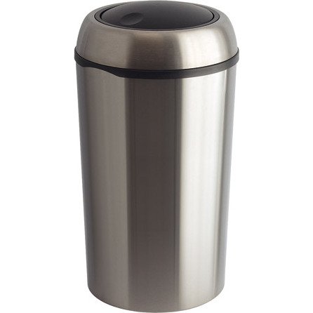 Poubelle ronde 75 litres Swing chromée