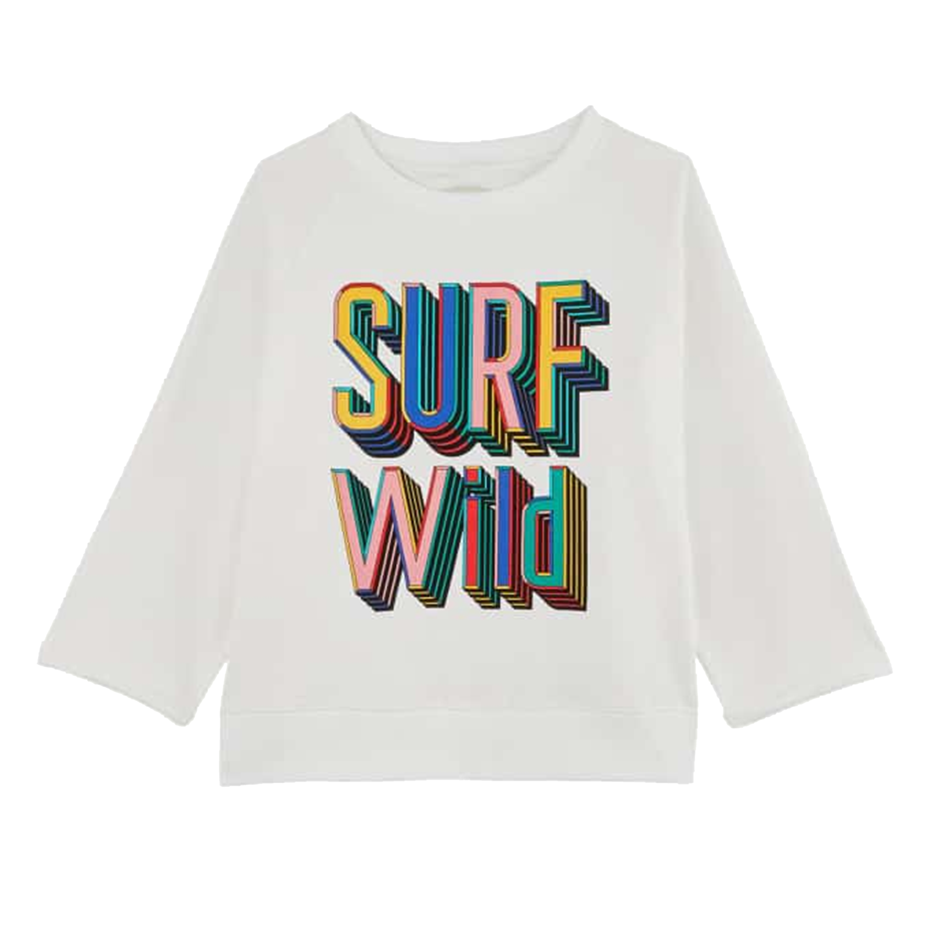 TALLY - Sweat sérigraphié en coton | Blanc