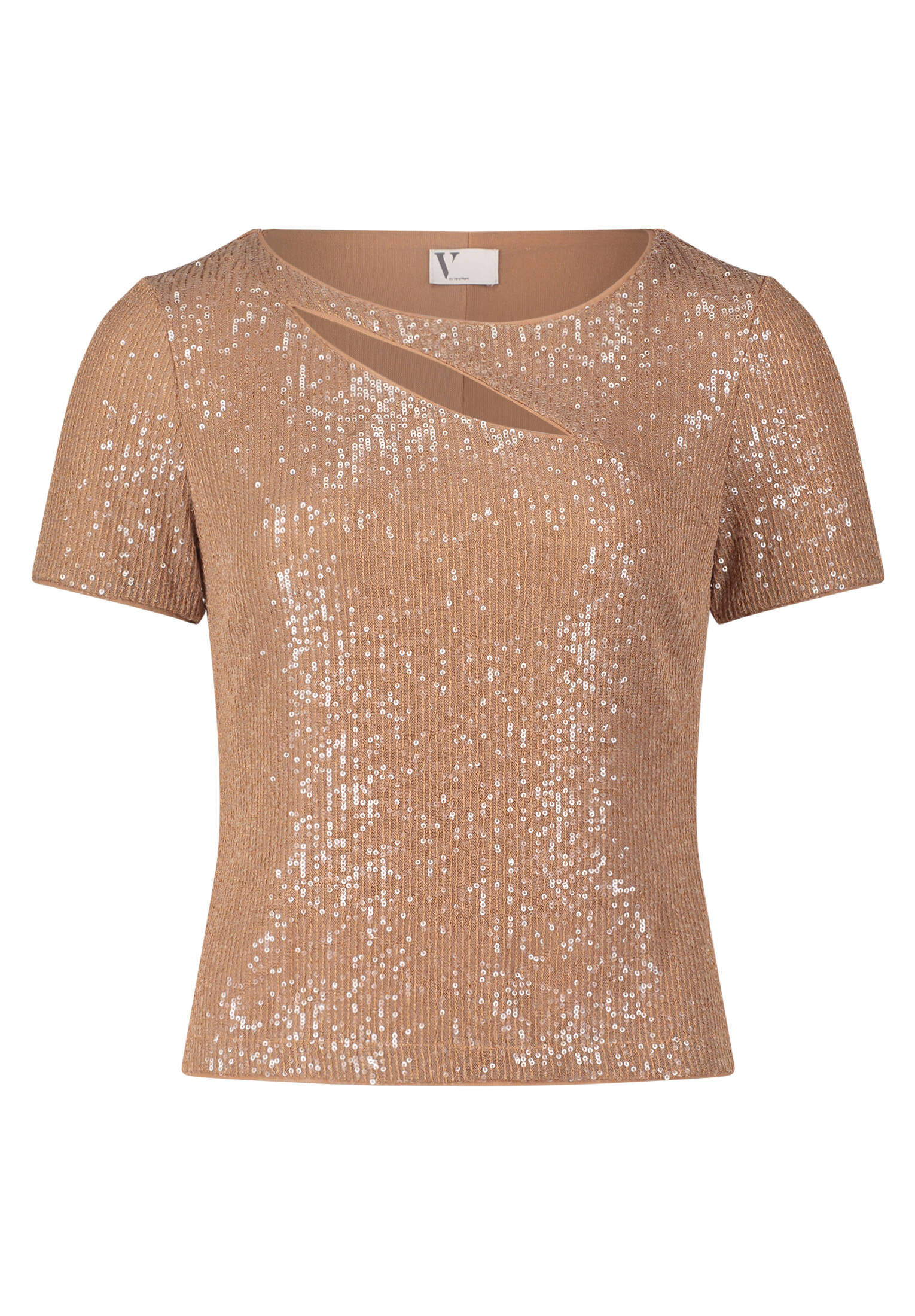 Vera Mont| Damen Paillettentop mit Cut-Outs