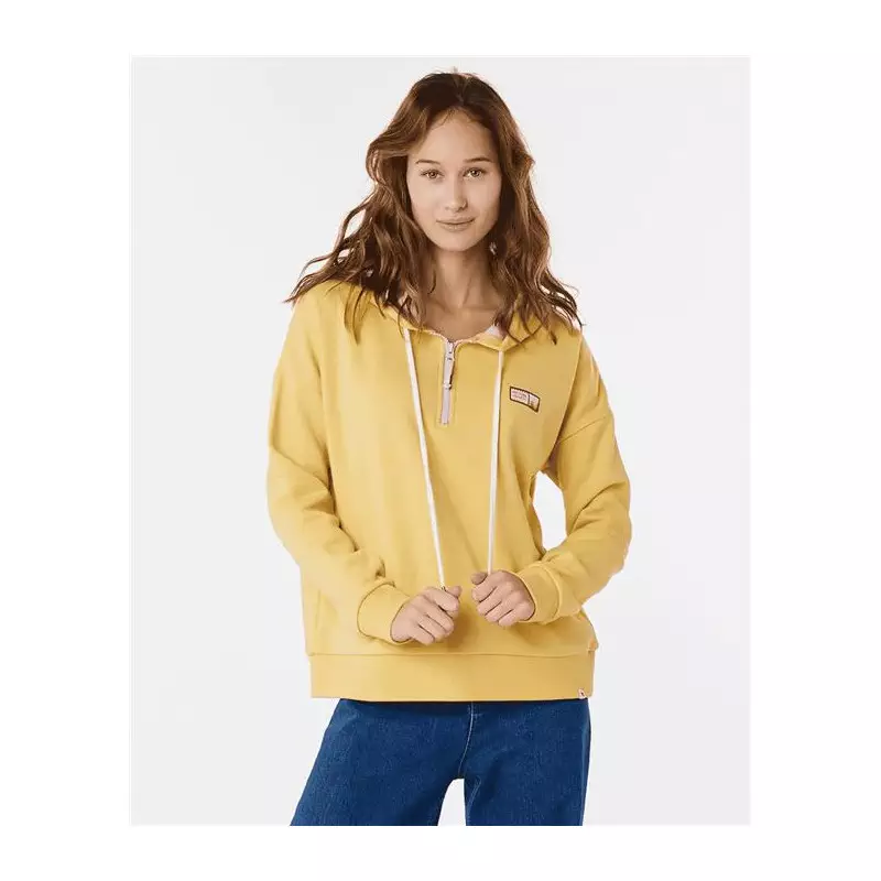 Sweat femme RIPCURL Latina Isla Fleece Hoodie Washed Yellow