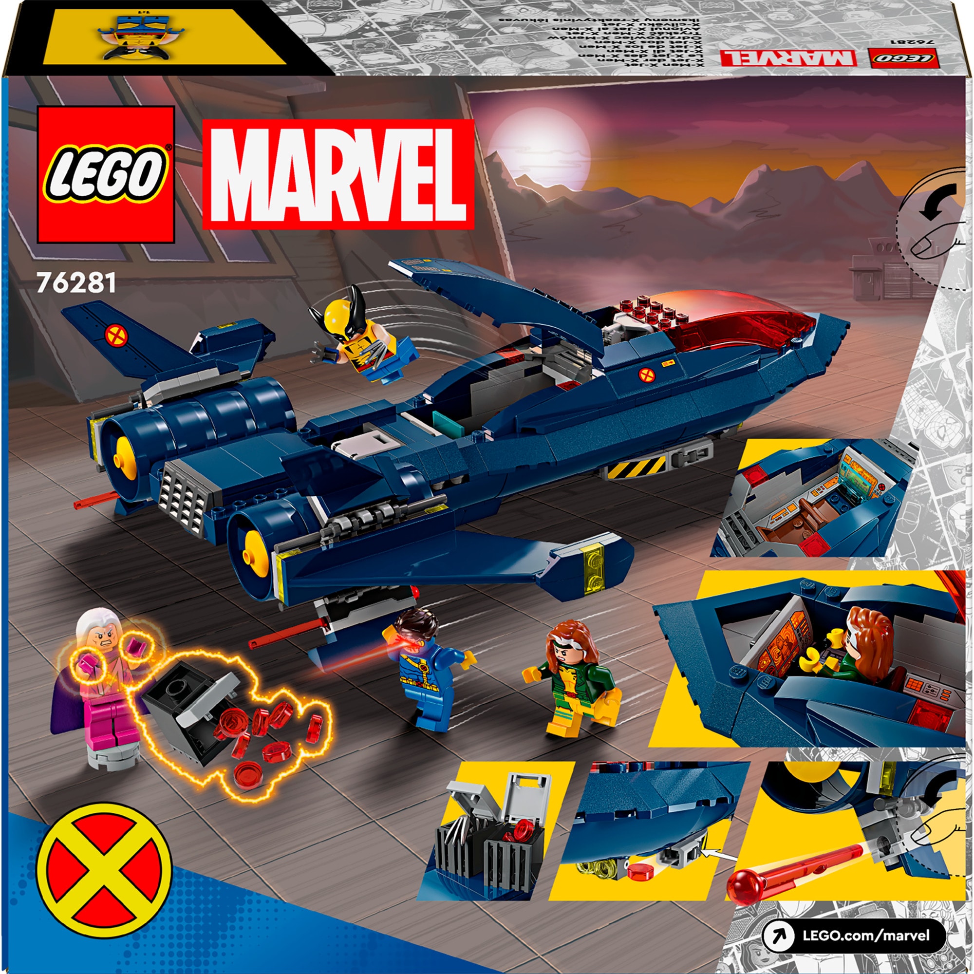 LEGO Konstruktionsspielzeug Marvel Super Heroes X-Jet der X-Men