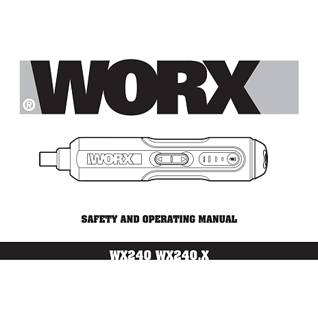 Worx elektronisk skruemaskine WX240 4 V