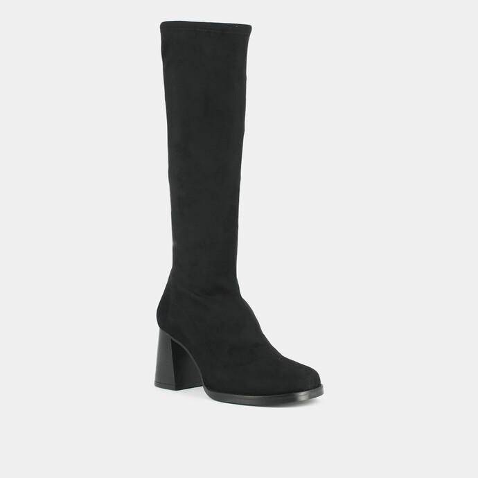 Bottes à plateformes  en velours noir