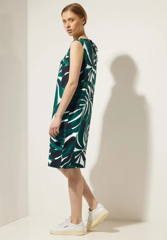 Ärmelloses Printkleid - lagoon green