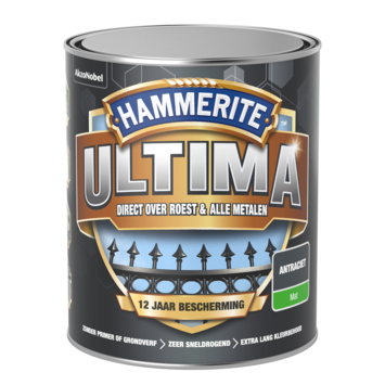 Hammerite Ultima matte metaallak 750ml Antraciet RAL7016