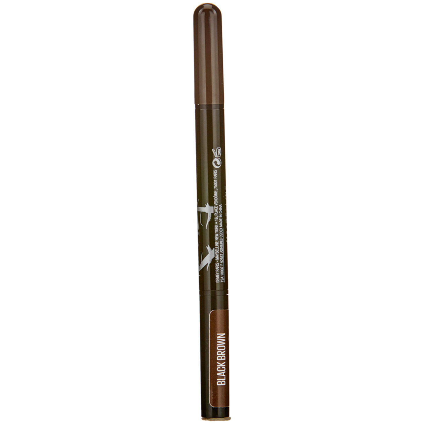 Maybelline NY Express Brow Satin Duo Augenbrauenstift und -puder Nr. 05 Black Brown