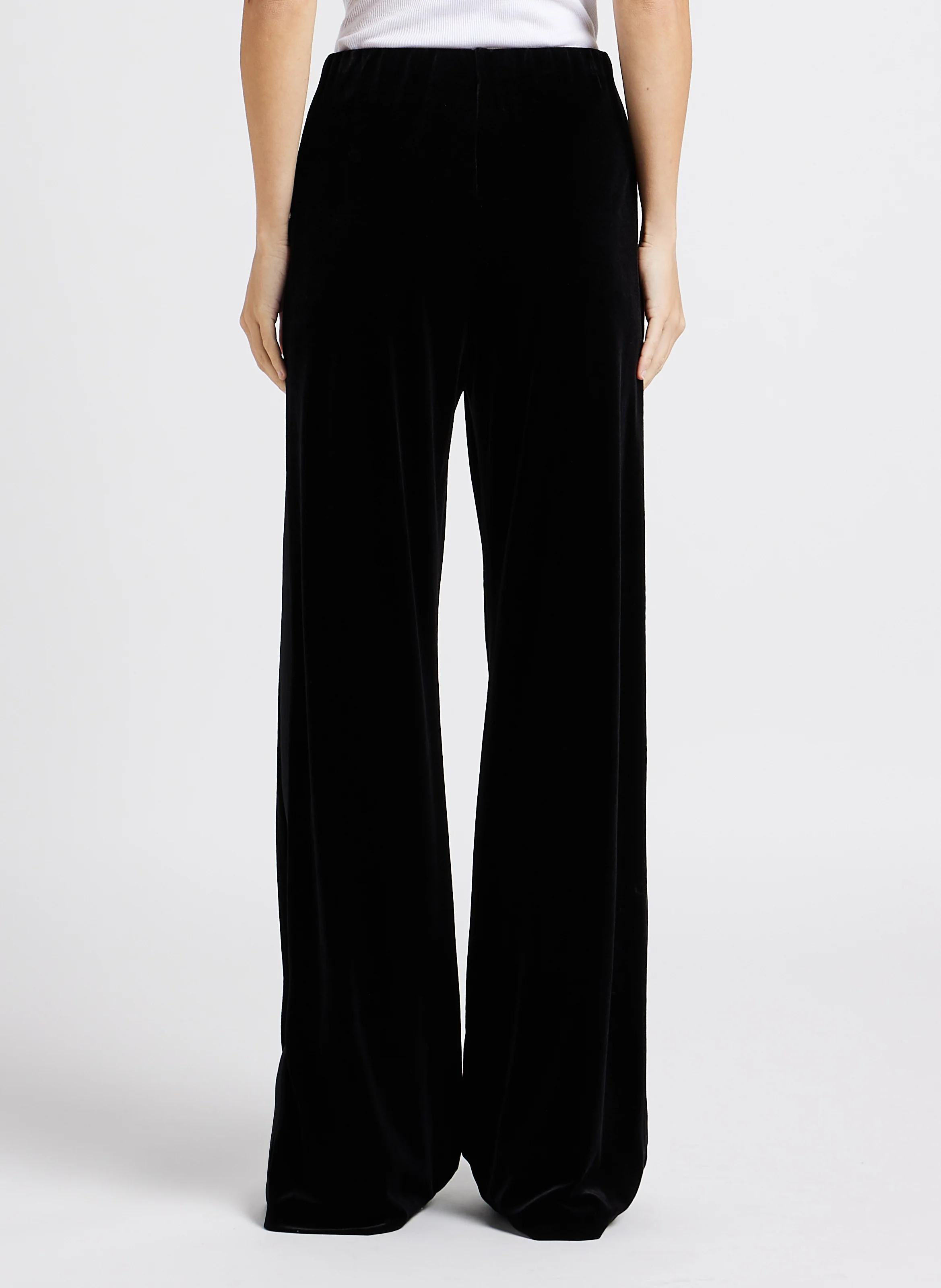 MIGNON - Pantalon large taille haute | Noir