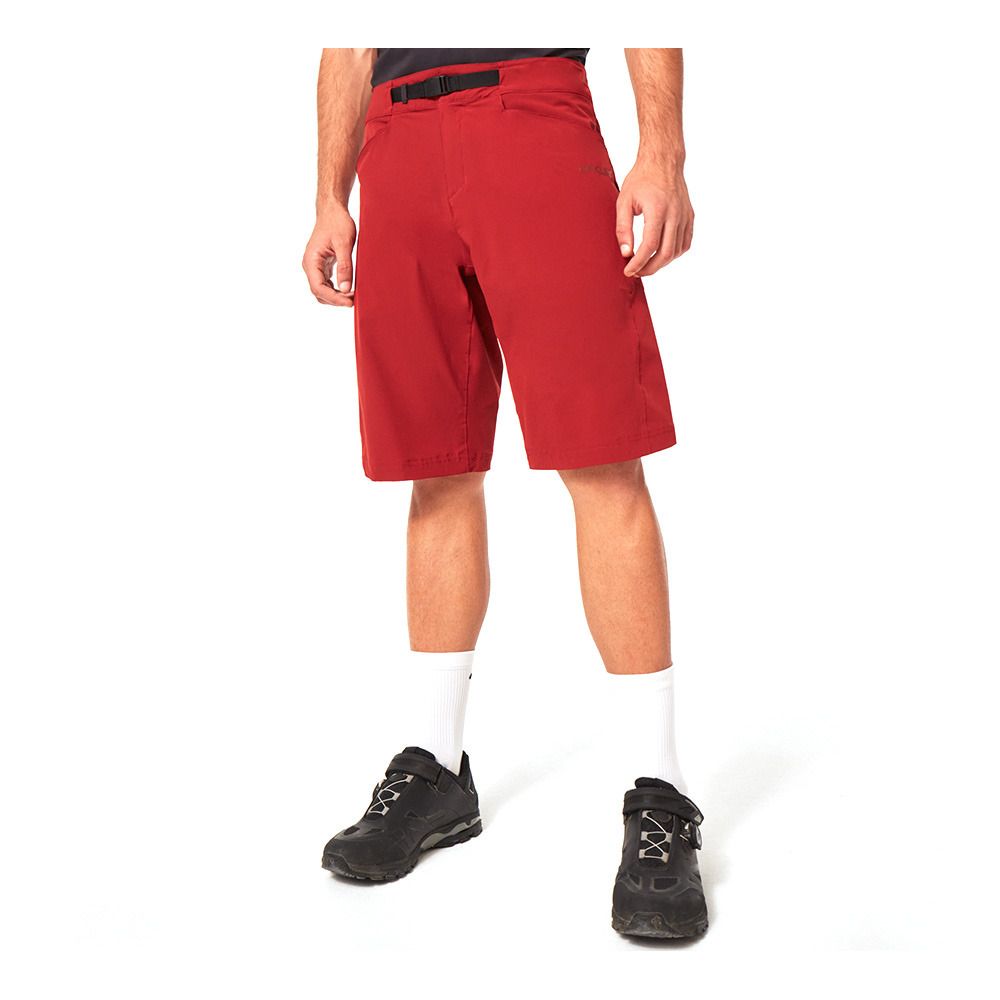 Oakley DROP IN - Short 2 en 1 Homme iron red