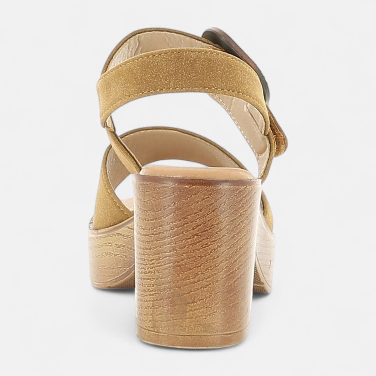 Nu-pieds à talon Femme camel