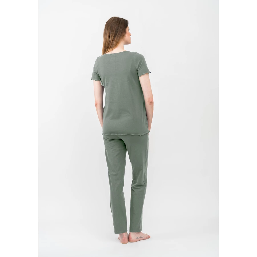 Cool Mama Umstands- und Still-Pyjama 2 in 1 Olive