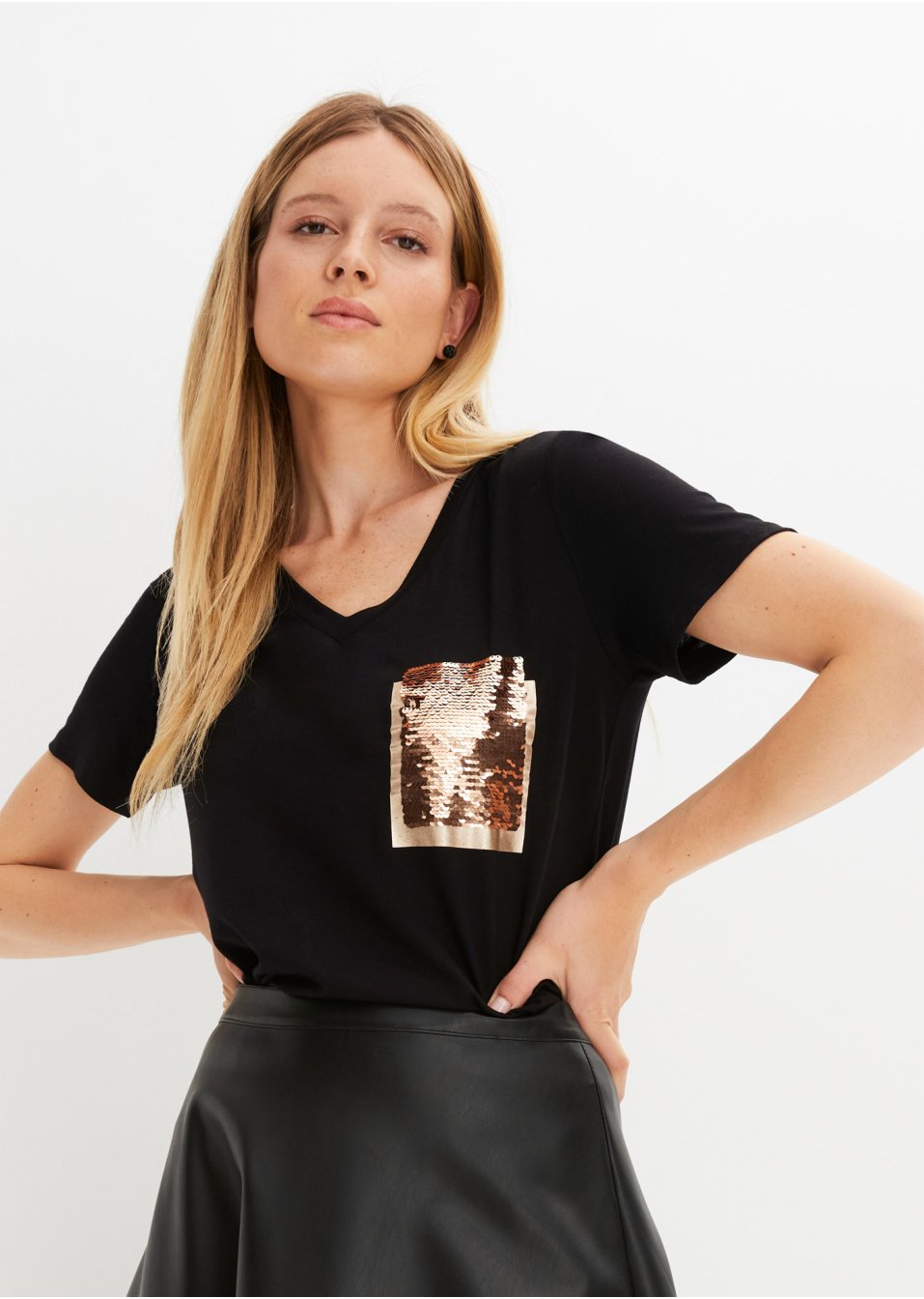 T-shirt à paillettes
