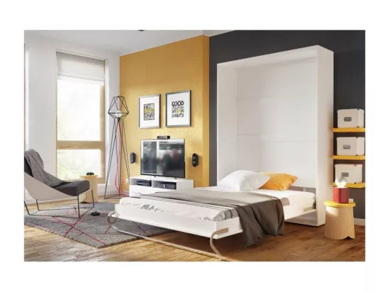 Lit escamotable JANE 140x200cm - Blanc