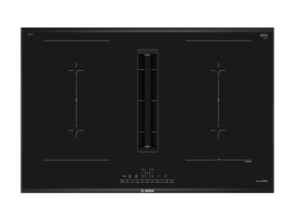Bosch Serie 6 PVQ895F25E, Sort, Indbygget, 80 cm, Zone induktionskogeplade, Keramisk, 4 zone(s)