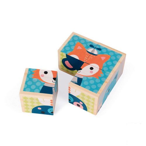 Janod blokpuzzel dieren - 4st
