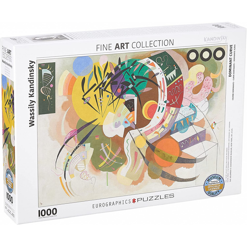 Puzzle - Vassily Kandinsky - Courbes Dominantes - 1000 Pièces