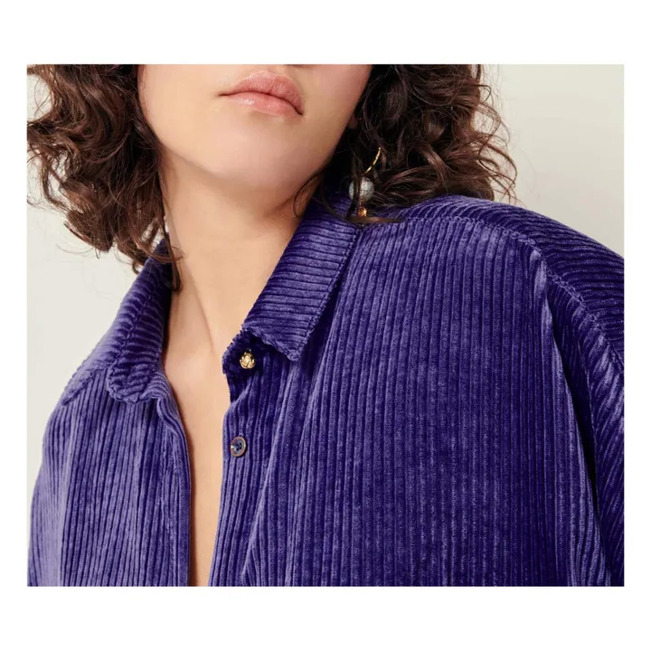 Sessùn Sur-Chemise Kyoto Velours Côtelé | Violet