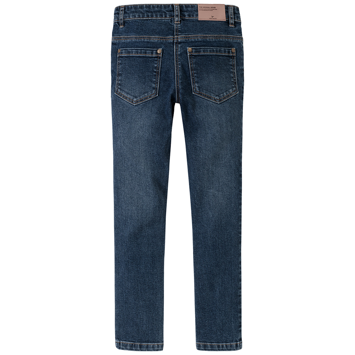 Jonas Nielsen Mädchen Skinny-Jeans mit Used-Waschung dunkelblau