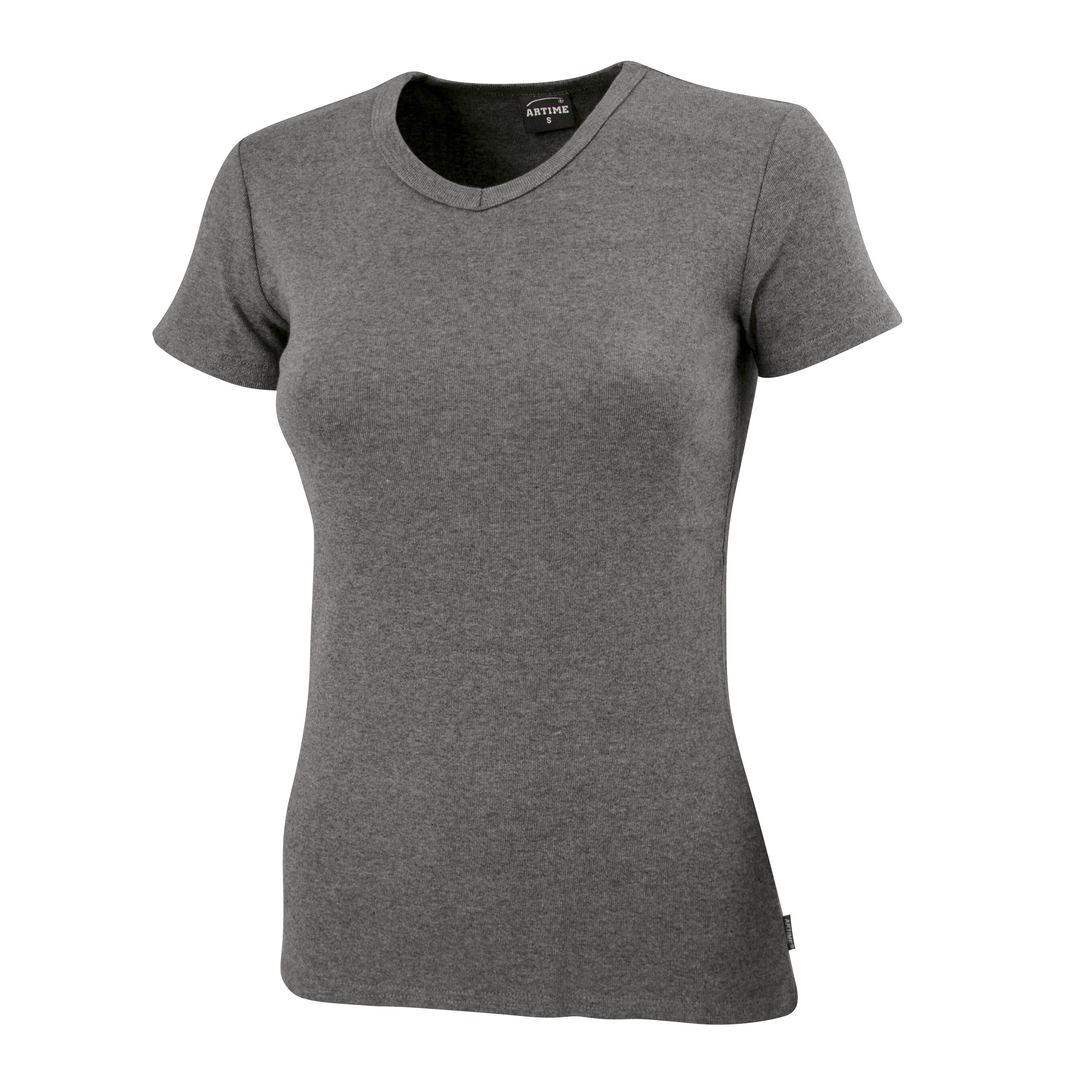 Schlichtes V-Neck Damen T-Shirt