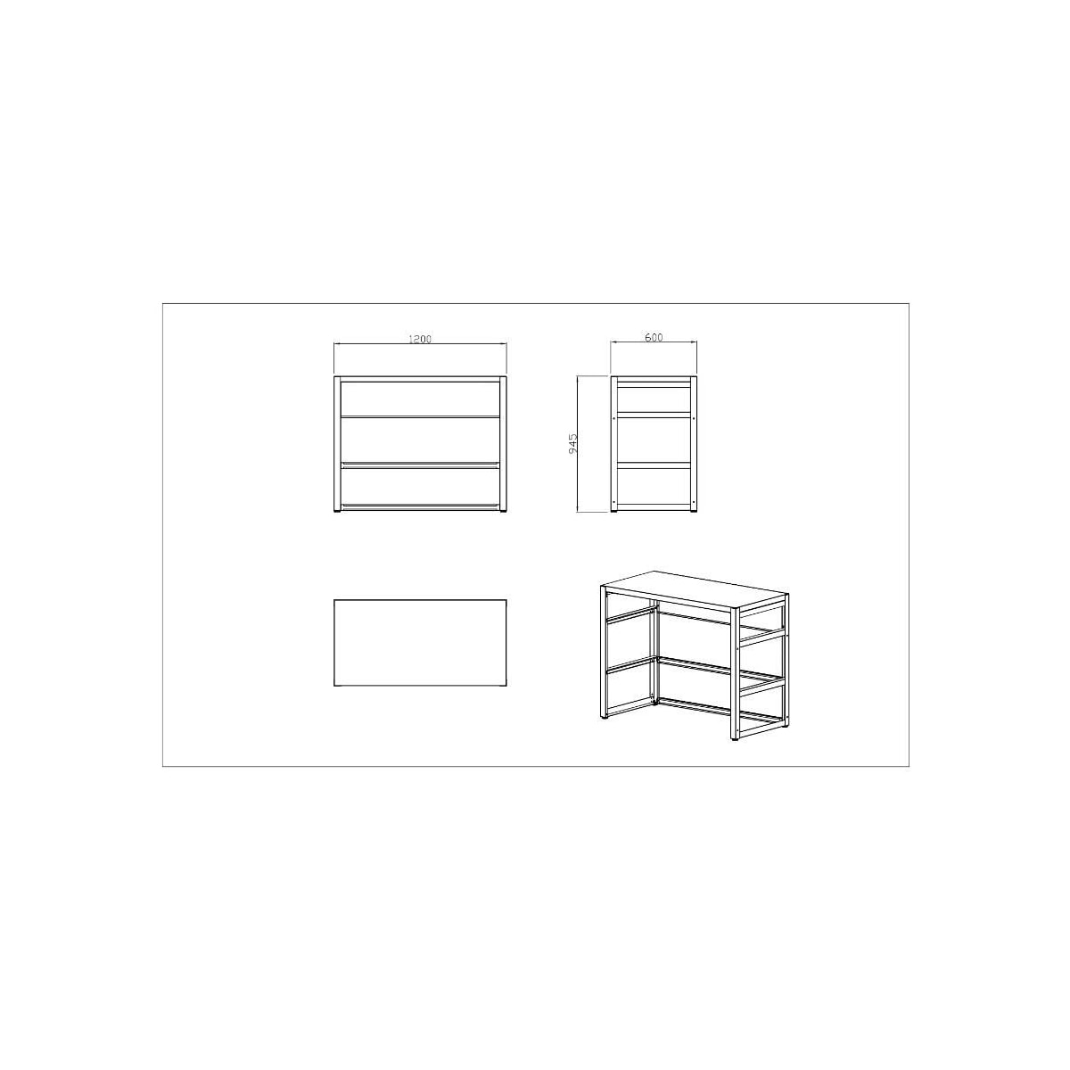Nordic Line - Barmodul 120 cm